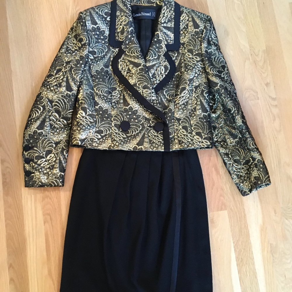 Louis Feraud Brocade Suit